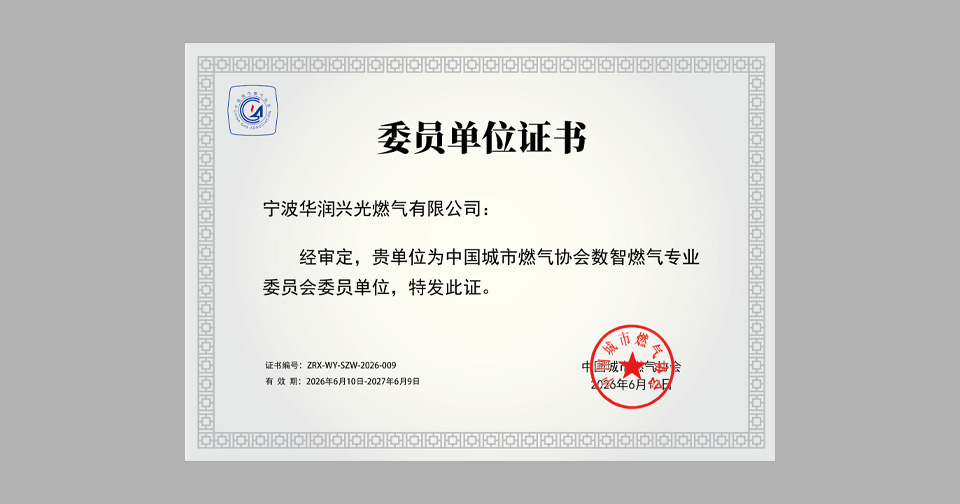 公司正式入会中国城市燃气协会数智燃气专委会，加速智慧燃气数字化转型